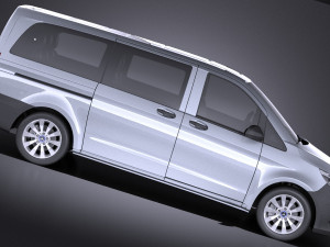 Mercedes-Benz Vito Tourer 2017 vray Model 3D