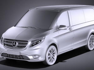 Mercedes-Benz Vito Tourer 2017 vray Model 3D