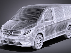 Mercedes-Benz Vito Tourer 2017 vray Model 3D