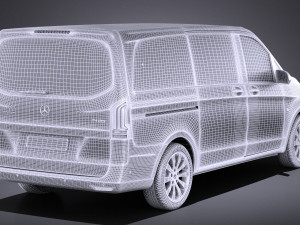 Mercedes-Benz Vito Tourer 2017 vray Model 3D