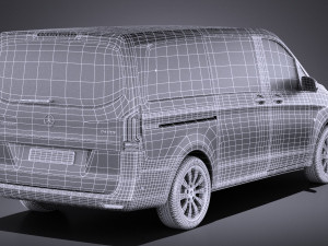 Mercedes-Benz Vito Tourer 2017 vray Model 3D