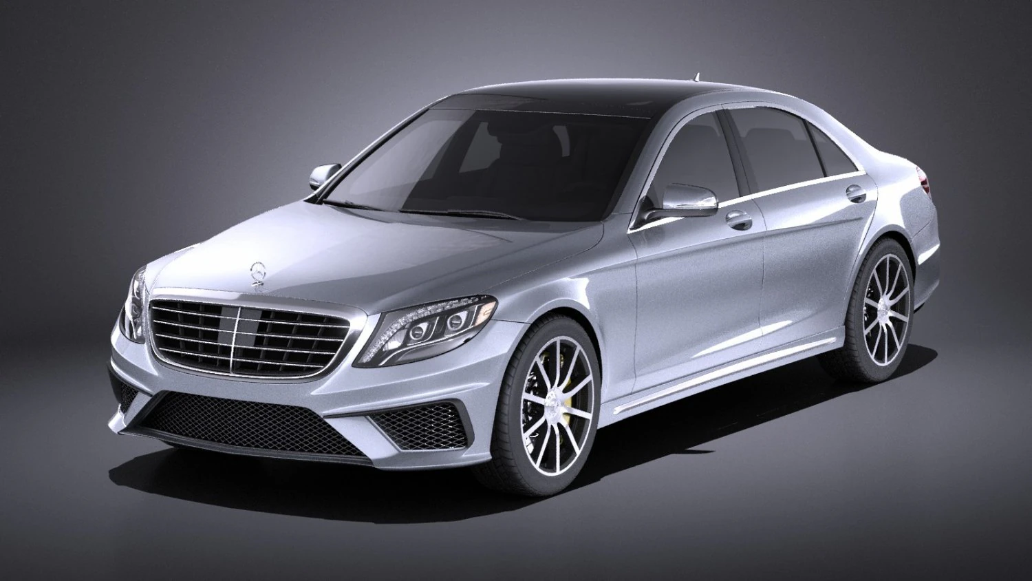Mercedes-Benz S-class S63 AMG 2016 vray 3D Model .c4d .max .obj .3ds .fbx .stl .blend 