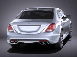 Mercedes-Benz S-class S63 AMG 2016 vray Modelo 3D