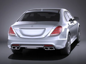 Mercedes-Benz S-class S63 AMG 2016 vray 3D Model