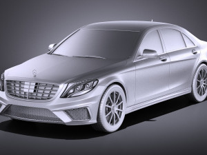 Mercedes-Benz S-class S63 AMG 2016 vray Modelo 3D