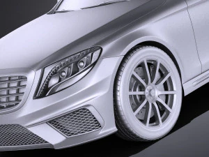 Mercedes-Benz S-class S63 AMG 2016 vray 3D Model