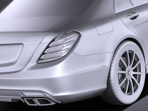 Mercedes-Benz S-class S63 AMG 2016 vray Modelo 3D