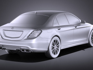 Mercedes-Benz S-class S63 AMG 2016 vray Modelo 3D