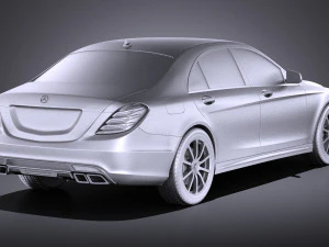 Mercedes-Benz S-class S63 AMG 2016 vray 3D Model
