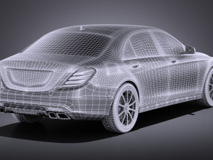 Mercedes-Benz S-class S63 AMG 2016 vray Modelo 3D