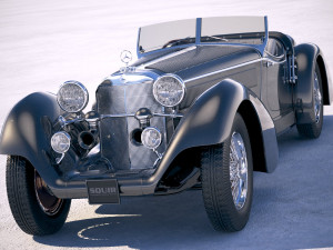 Mercedes-Benz SS Roadster 1930 Erdmannrossi Modello 3D