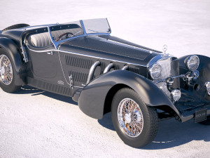Mercedes-Benz SS Roadster 1930 Erdmannrossi Modello 3D