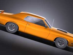 Mercury Coguar 1970 vray 3D Model