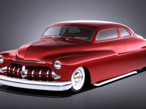 Mercury Coupe 1950 Led Sled 3D Model