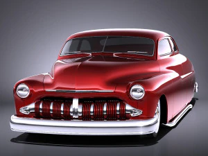 Mercury Coupe 1950 Led Sled 3D Model