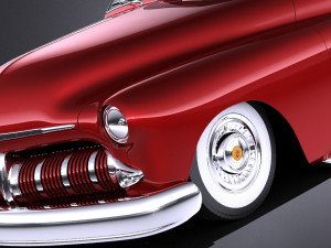 Mercury Coupe 1950 Led Sled Modèle 3D