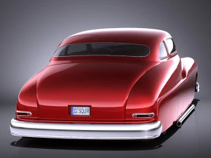 Mercury Coupe 1950 Led Sled 3D Model