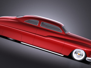 Mercury Coupe 1950 Led Sled Modèle 3D