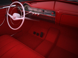 Mercury Coupe 1950 Led Sled Modèle 3D
