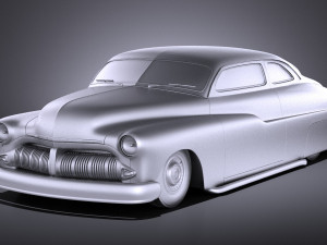 Mercury Coupe 1950 Led Sled Modèle 3D