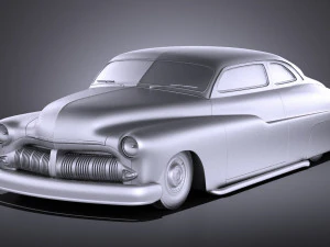 Mercury Coupe 1950 Led Sled 3D Model