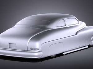 Mercury Coupe 1950 Led Sled Modèle 3D