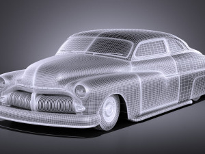 Mercury Coupe 1950 Led Sled Modèle 3D