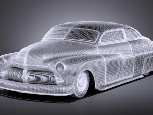 Mercury Coupe 1950 Led Sled 3D Model