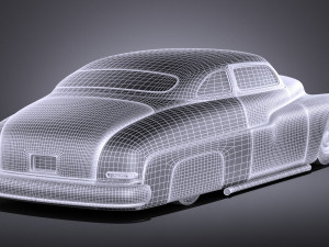 Mercury Coupe 1950 Led Sled Modèle 3D