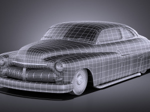 Mercury Coupe 1950 Led Sled Modèle 3D