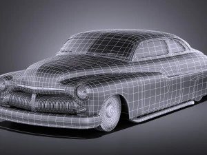Mercury Coupe 1950 Led Sled 3D Model