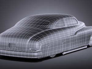Mercury Coupe 1950 Led Sled Modèle 3D