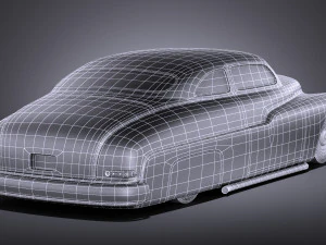 Mercury Coupe 1950 Led Sled 3D Model