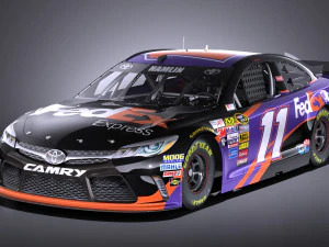Nascar Toyota Camry Fedex Denny Hamlin 2017 vray Model 3D