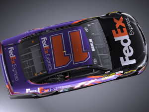 Nascar Toyota Camry Fedex Denny Hamlin 2017 vray Modèle 3D