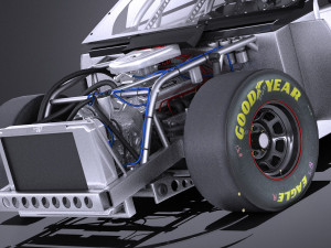 Nascar Toyota Camry Fedex Denny Hamlin 2017 vray Modèle 3D