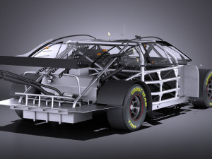 Nascar Toyota Camry Fedex Denny Hamlin 2017 vray Modèle 3D