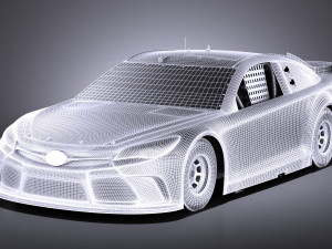 Nascar Toyota Camry Fedex Denny Hamlin 2017 vray Modèle 3D