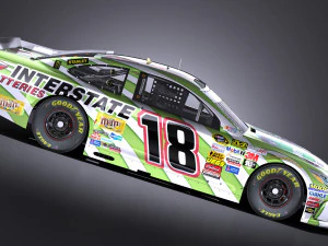 Nascar Toyota Camry Interstate Kyle Bush 2017 vray 3D Model