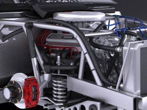 Nascar Toyota Camry Interstate Kyle Bush 2017 vray 3D Model