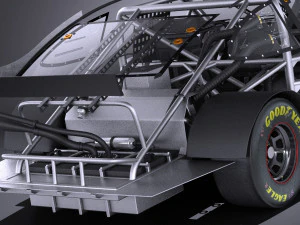 Nascar Toyota Camry Interstate Kyle Bush 2017 vray 3D Model