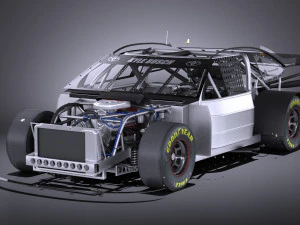 Nascar Toyota Camry Interstate Kyle Bush 2017 vray 3D Model