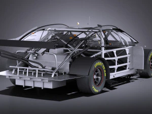 Nascar Toyota Camry Interstate Kyle Bush 2017 vray 3D Model