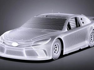 Nascar Toyota Camry Interstate Kyle Bush 2017 vray 3D Model