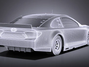 Nascar Toyota Camry Interstate Kyle Bush 2017 vray 3D Model