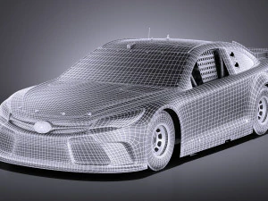 Nascar Toyota Camry Interstate Kyle Bush 2017 vray 3D Model