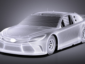 Nascar Toyota Camry MMS Kyle Busch 2017 vray Modelo 3D