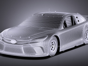Nascar Toyota Camry MMS Kyle Busch 2017 vray Modelo 3D