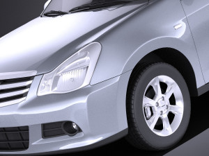 Nissan Almera 2013 vray 3D Модель