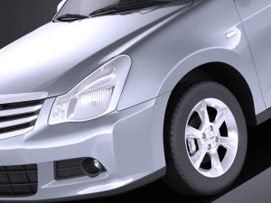 Nissan Almera 2013 vray 3D Model